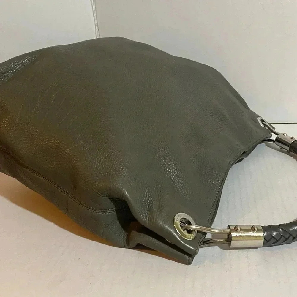 Michael kors grey distressed leather hobo/ shoulder handbag - Picture 7 of 15